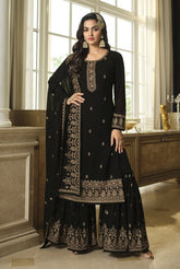 Heavy Faux Georgette with Embroidery Sequence & Thread work Suit
